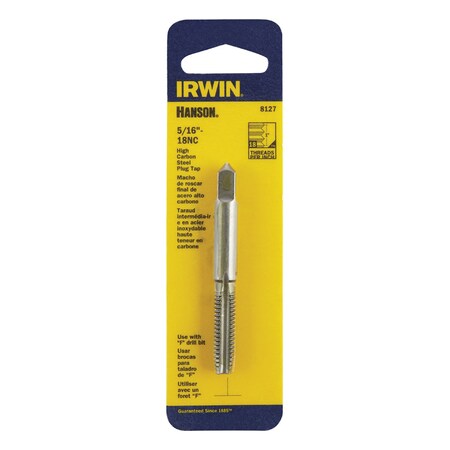 Irwin Irwin Hanson High Carbon Steel SAE Plug Tap Fraction Tap 5/16 in. 1 pc 8127
